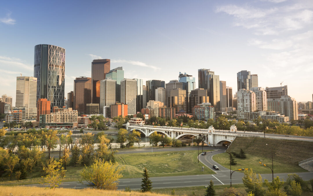 Downtown skyline Calgary Alberta Canada
